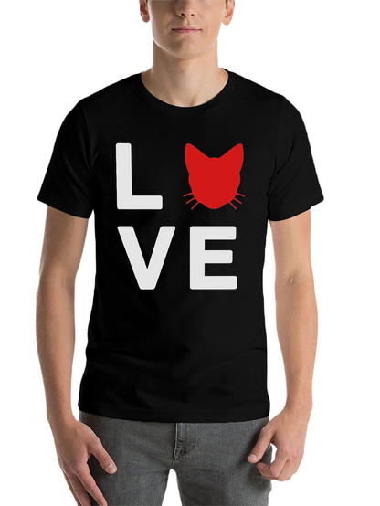 Love Cat T-Shirt - Stylish Mens Tee