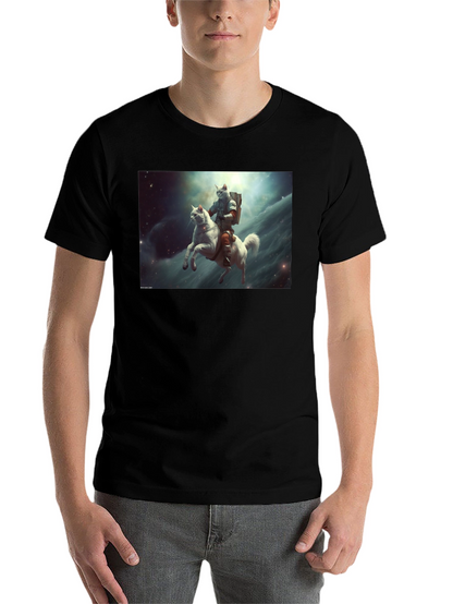 Cat Cosmonaut Horse Rider T-Shirt