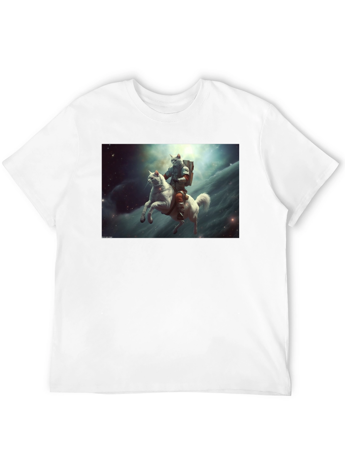 Cat Cosmonaut Horse Rider T-Shirt