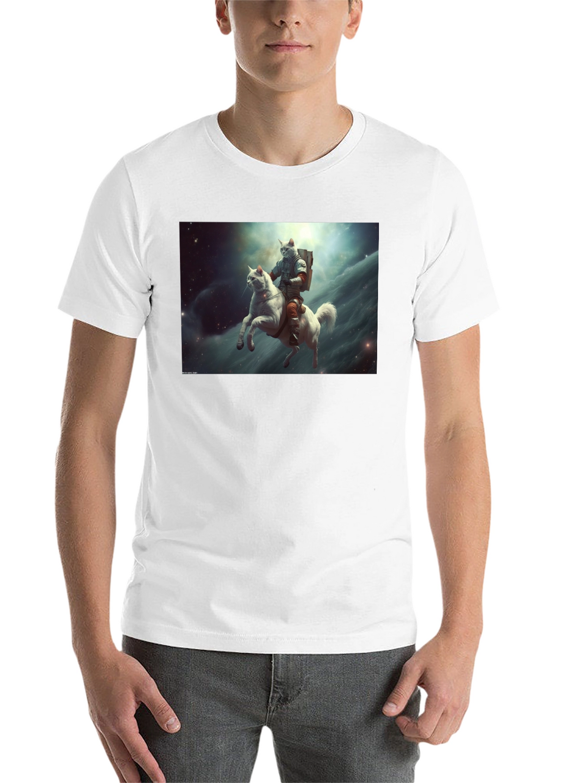 Cat Cosmonaut Horse Rider T-Shirt