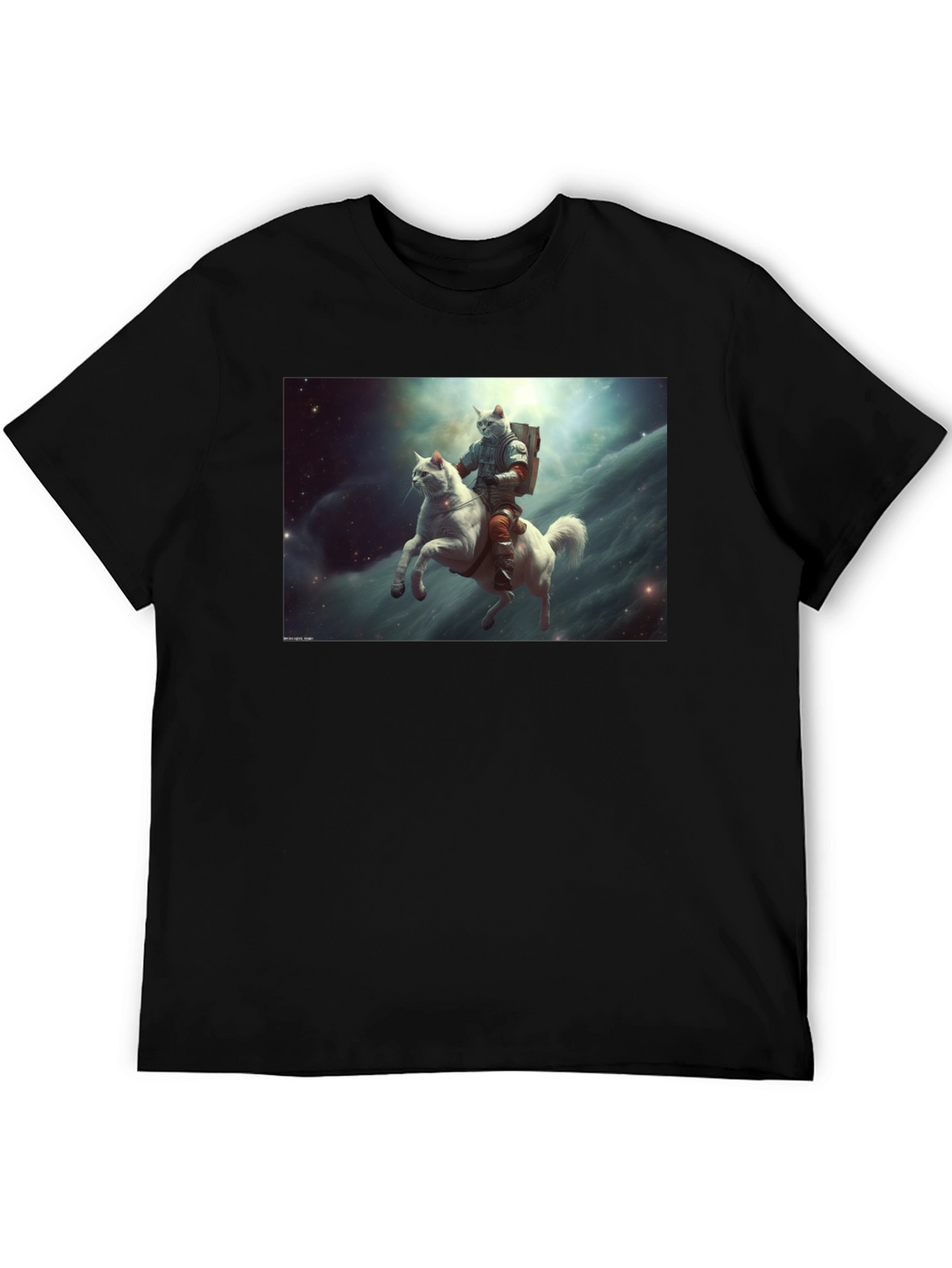 Cat Cosmonaut Horse Rider T-Shirt
