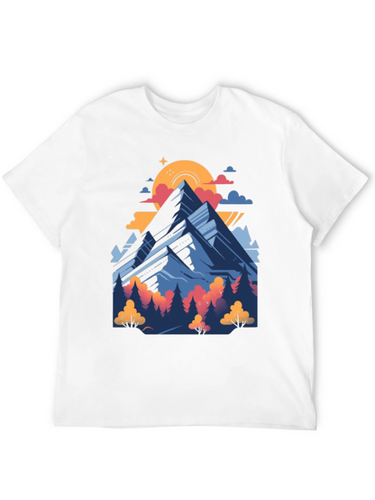Mountain Graphic Tee - Nature Adventure Shirt