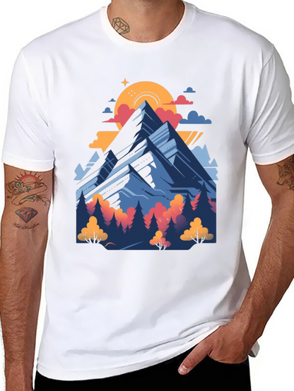 Mountain Graphic Tee - Nature Adventure Shirt
