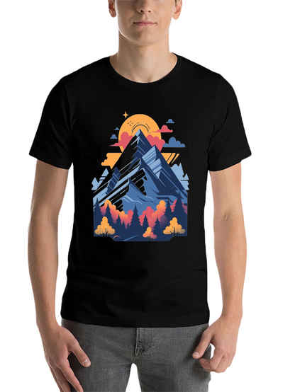 Mountain Graphic Tee - Nature Adventure Shirt
