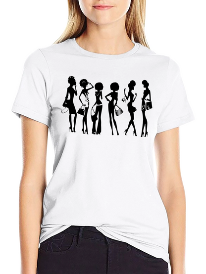 Silhouette Fashionista Black T-Shirt