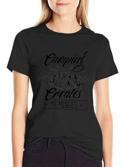 Camping Creates Memories Black T-Shirt
