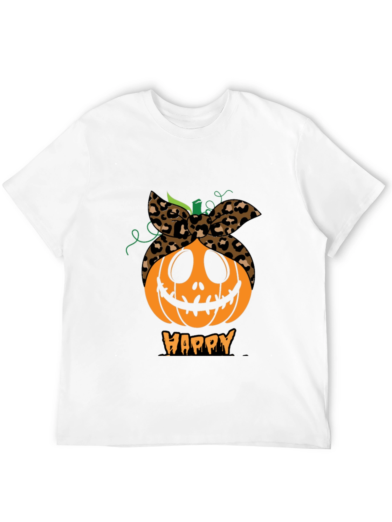 Happy Pumpkin Headband Graphic Tee