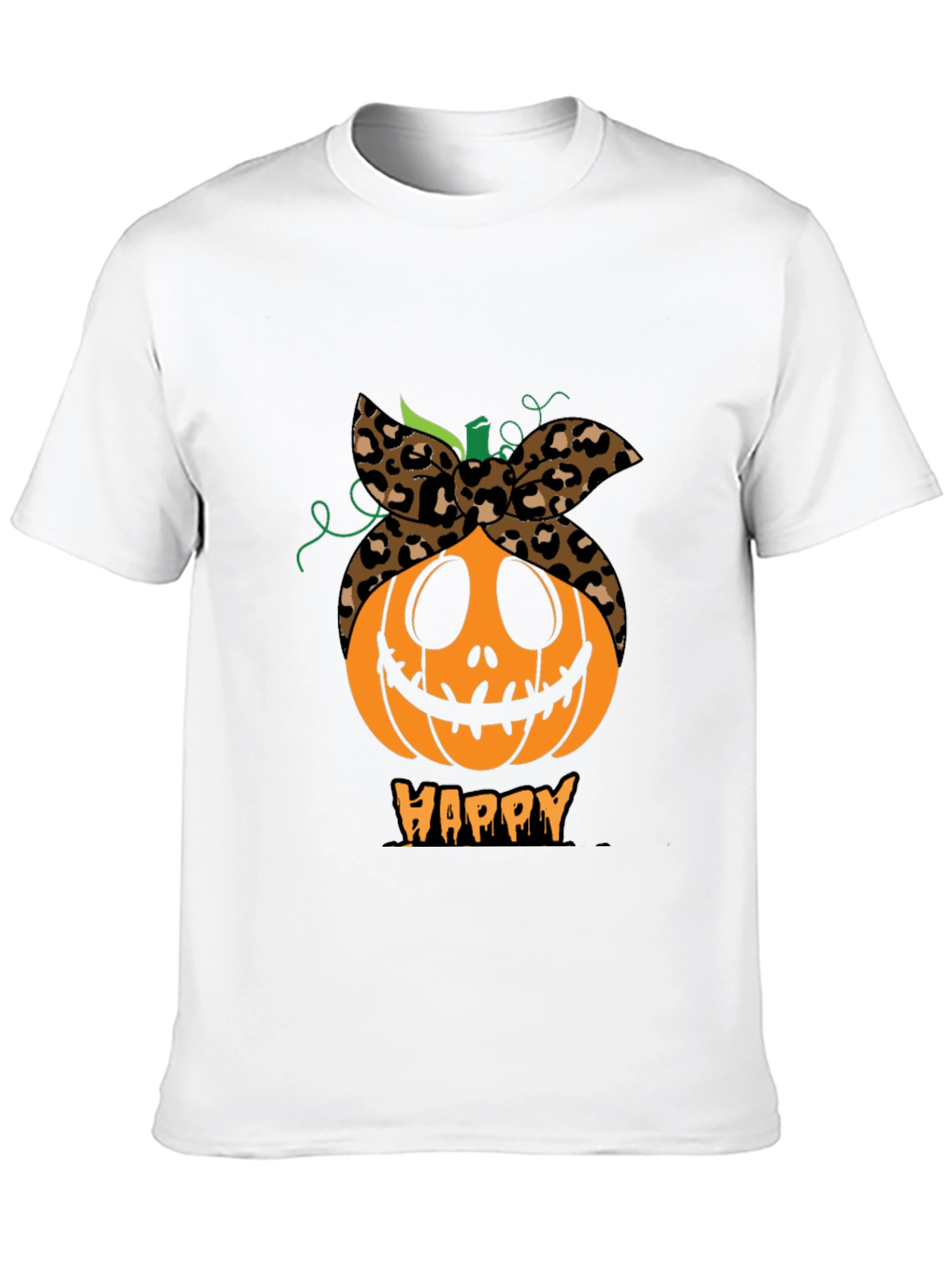 Happy Pumpkin Headband Graphic Tee