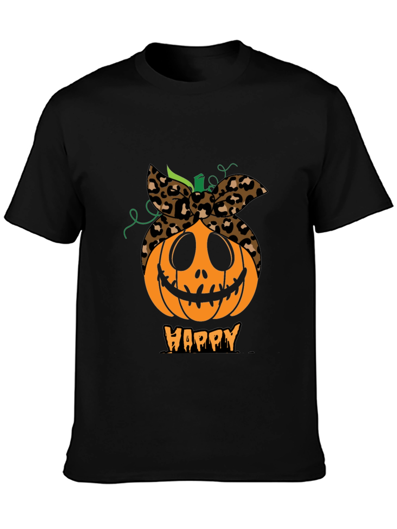 Happy Pumpkin Headband Graphic Tee