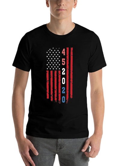 45 2020 American Flag Graphic T-Shirt
