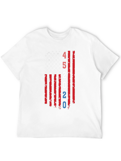 45 2020 American Flag Graphic T-Shirt