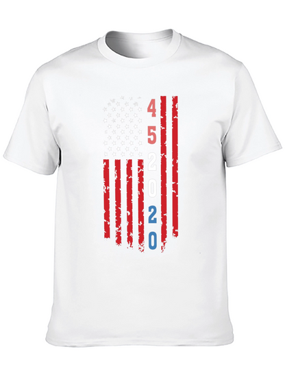 45 2020 American Flag Graphic T-Shirt