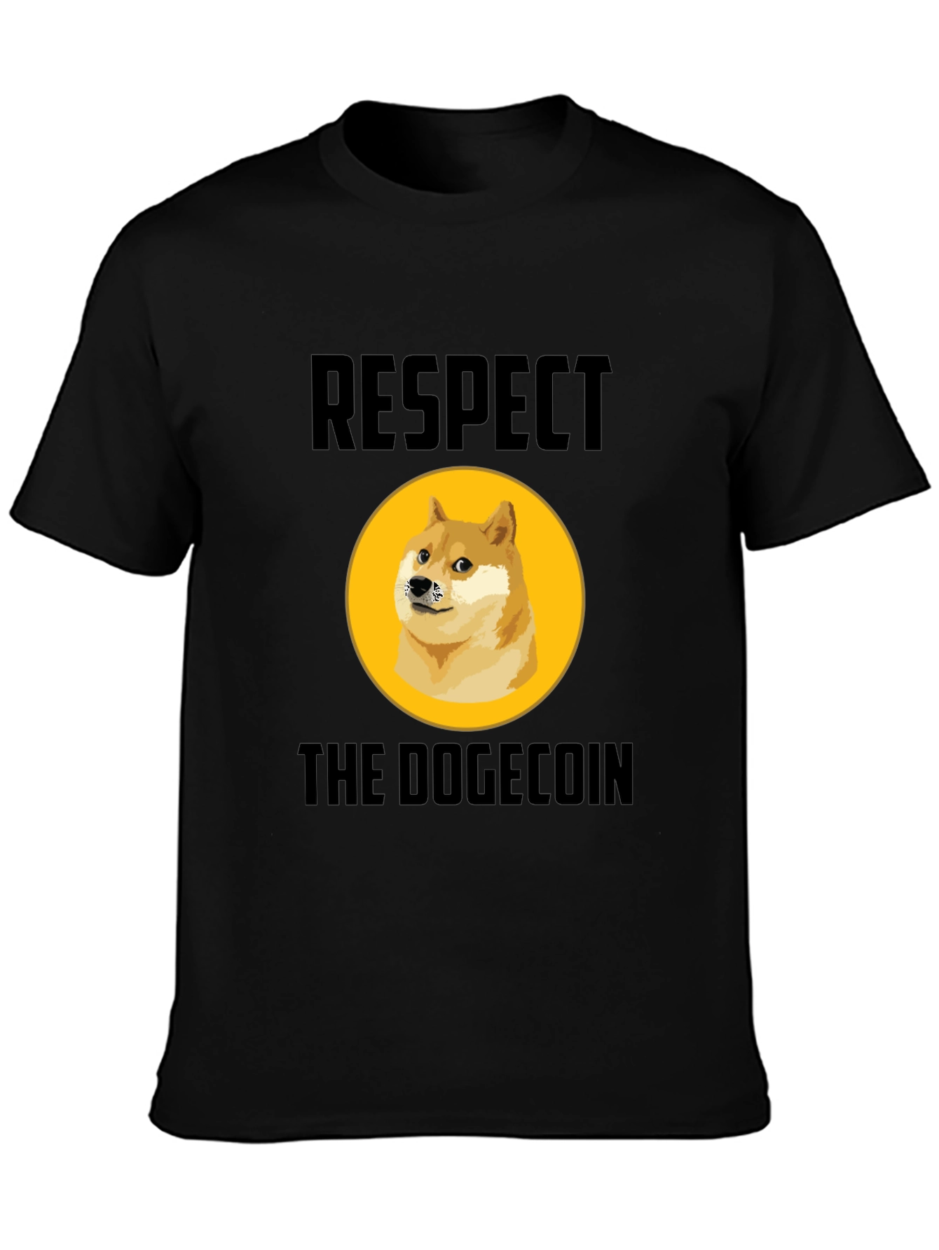 Respect the Dogecoin T-Shirt - Crypto Meme Tee