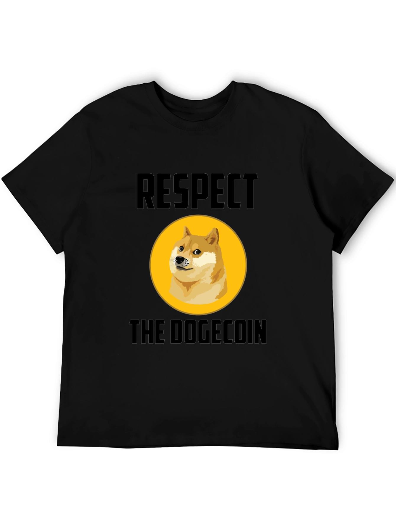 Respect the Dogecoin T-Shirt - Crypto Meme Tee