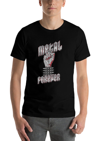 Metal Forever Black Graphic T-Shirt