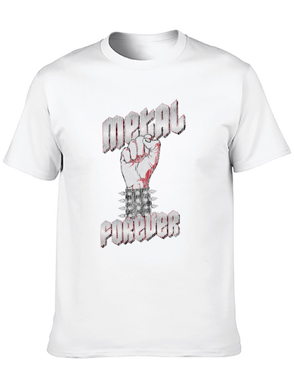 Metal Forever Black Graphic T-Shirt