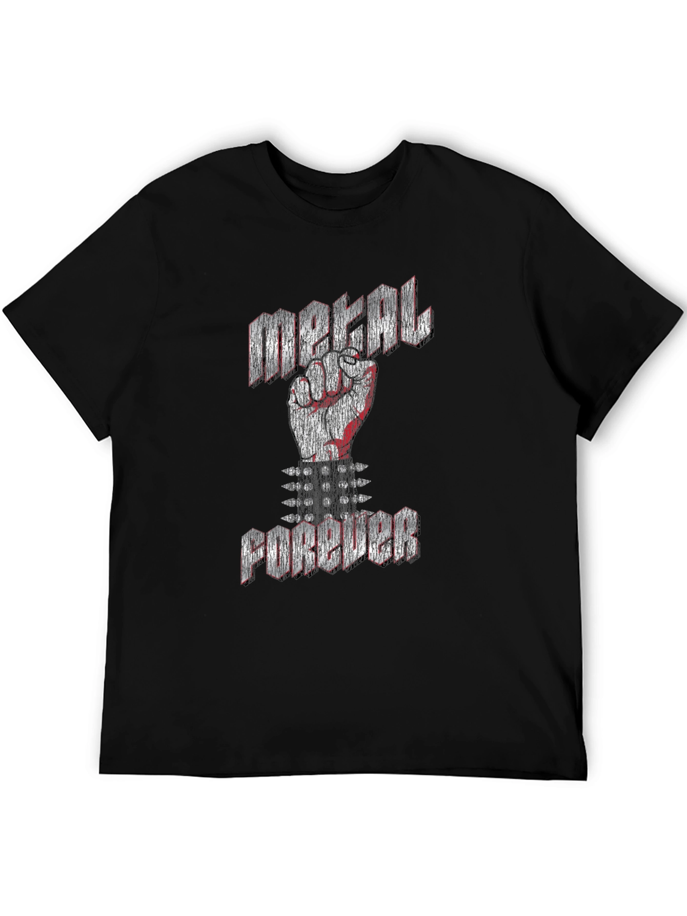 Metal Forever Black Graphic T-Shirt
