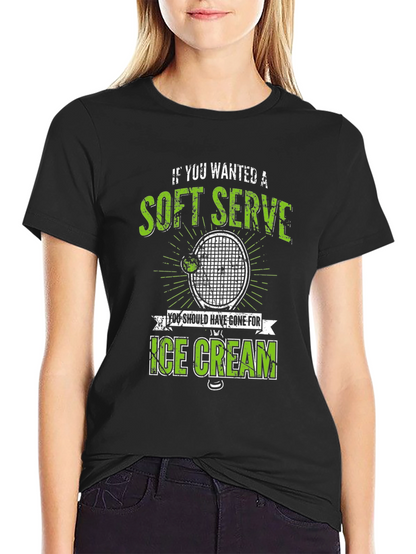 Soft Serve Tennis T-Shirt - Funny Tennis Player Gift