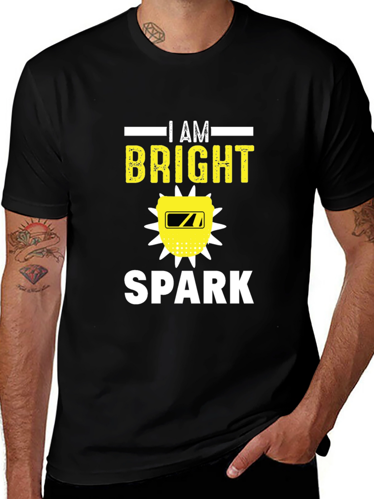 I Am Bright Spark Funny Welder T-Shirt