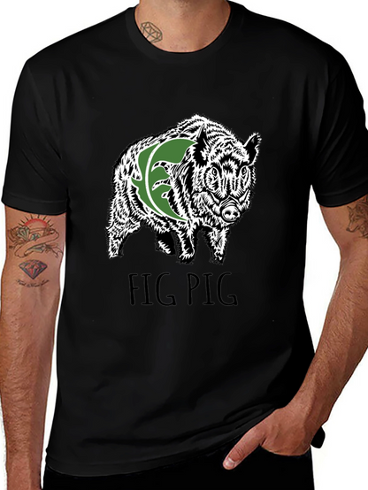 Fig Pig Black T-Shirt