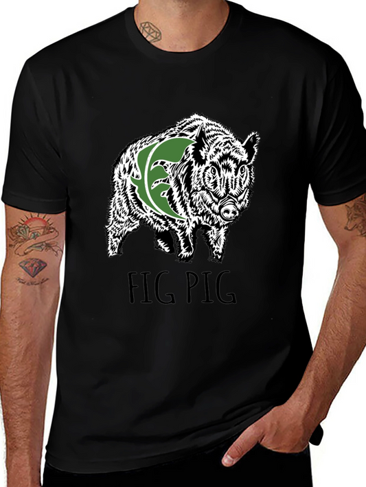 Fig Pig Black T-Shirt