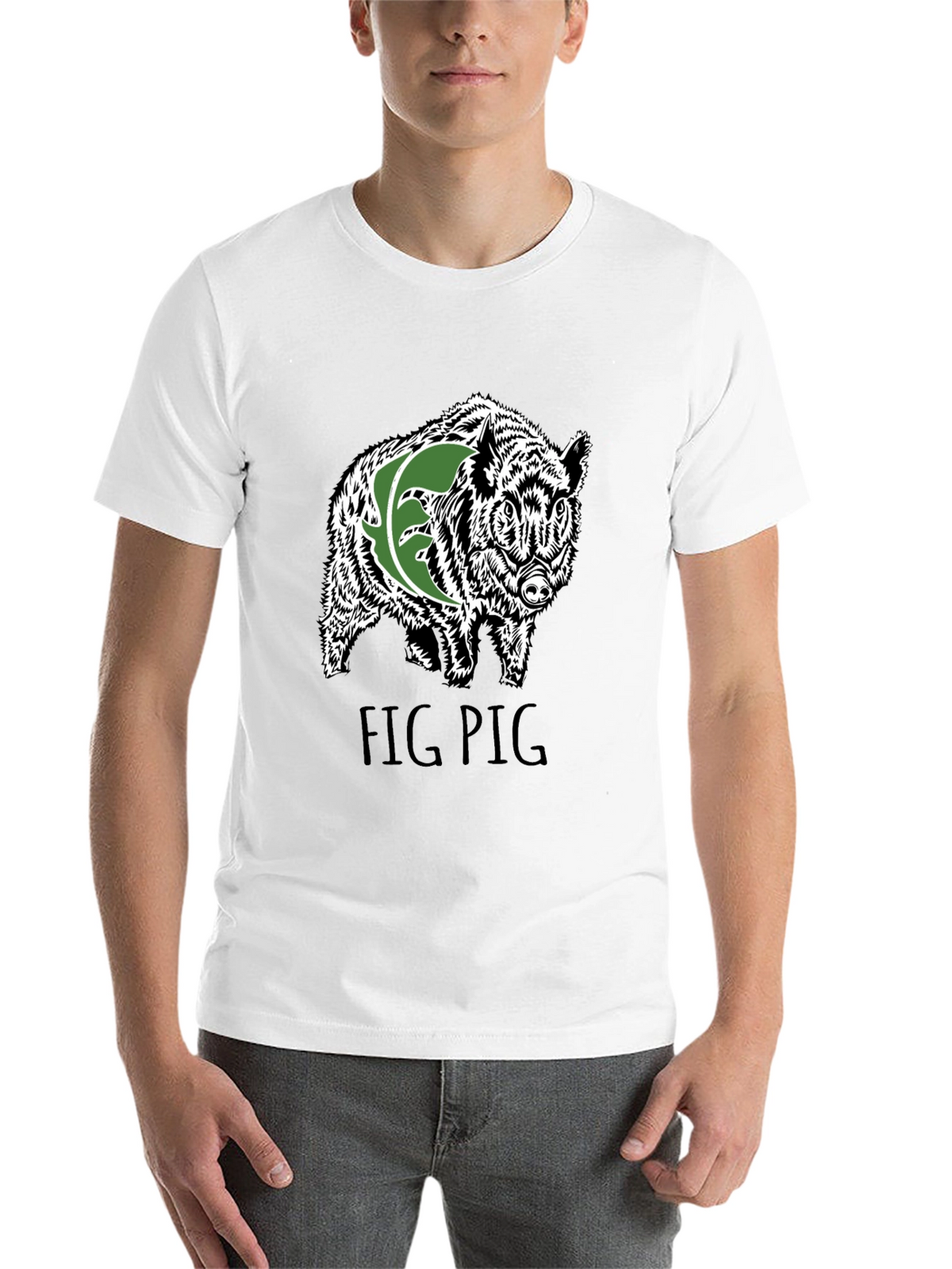 Fig Pig Black T-Shirt