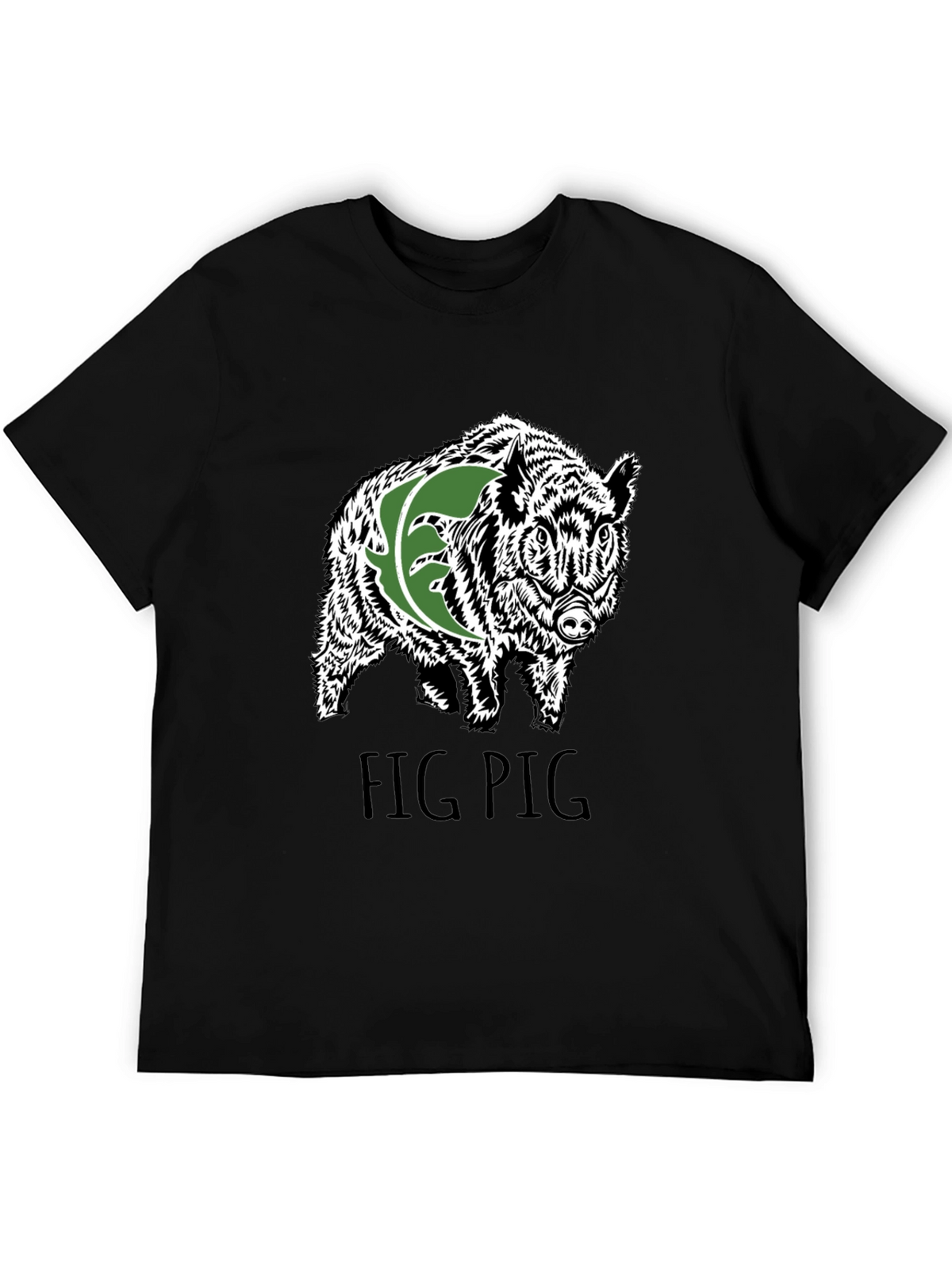 Fig Pig Black T-Shirt
