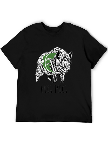 Fig Pig Black T-Shirt