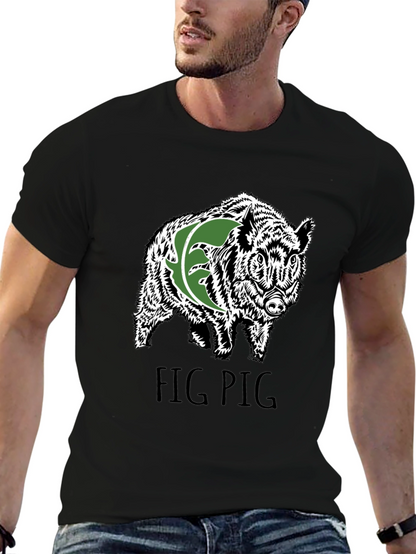 Fig Pig Black T-Shirt