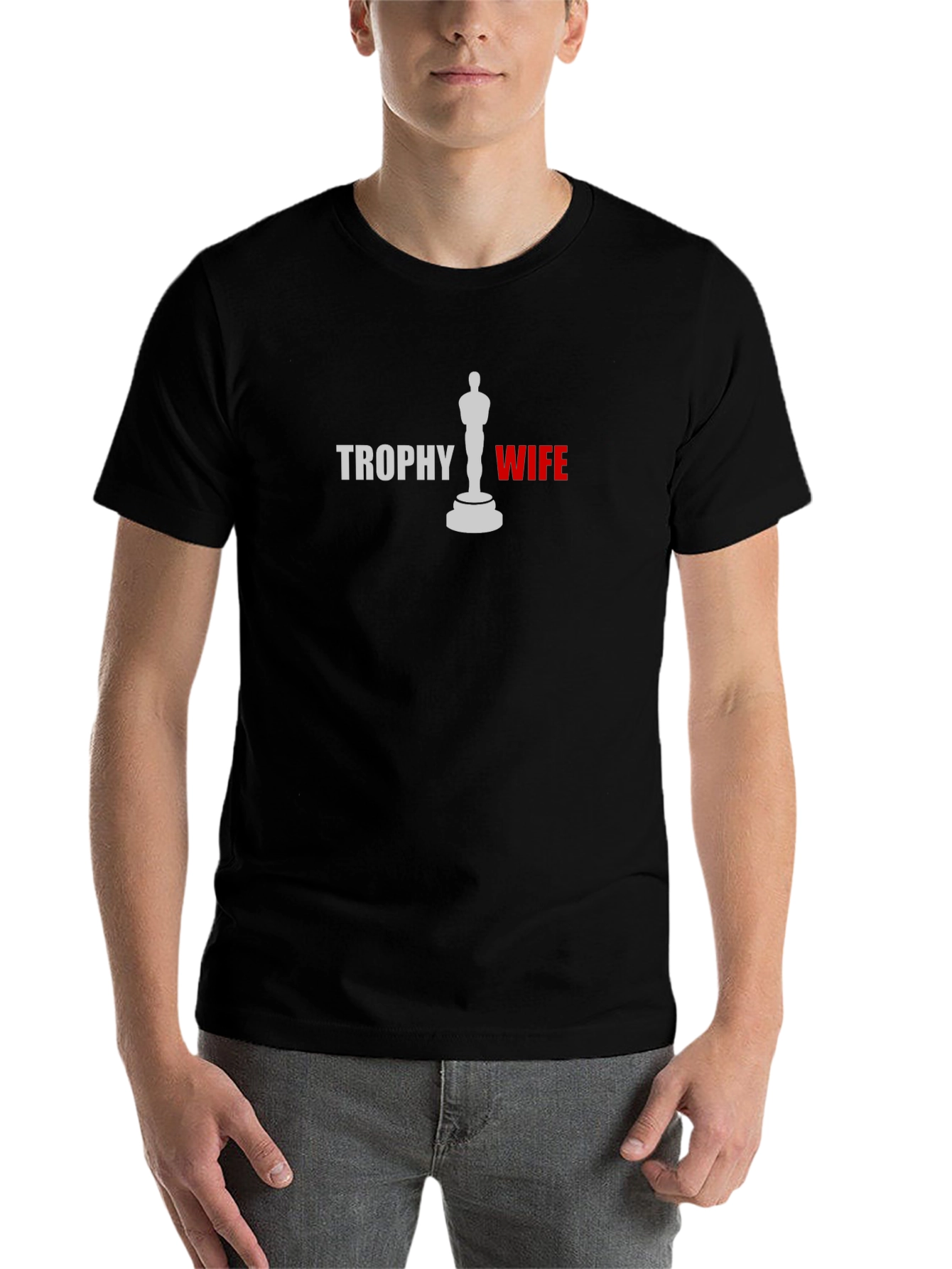 Trophy Wife Graphic Tee - Black Novelty T-Shirt
