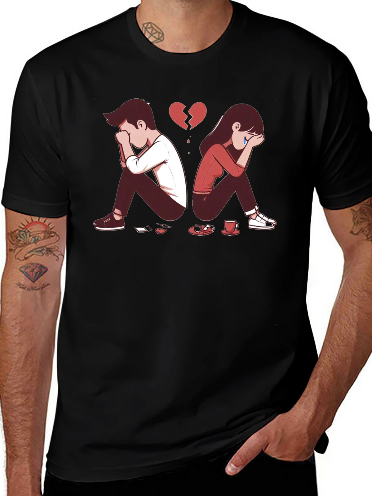 Broken Heart Graphic T-Shirt