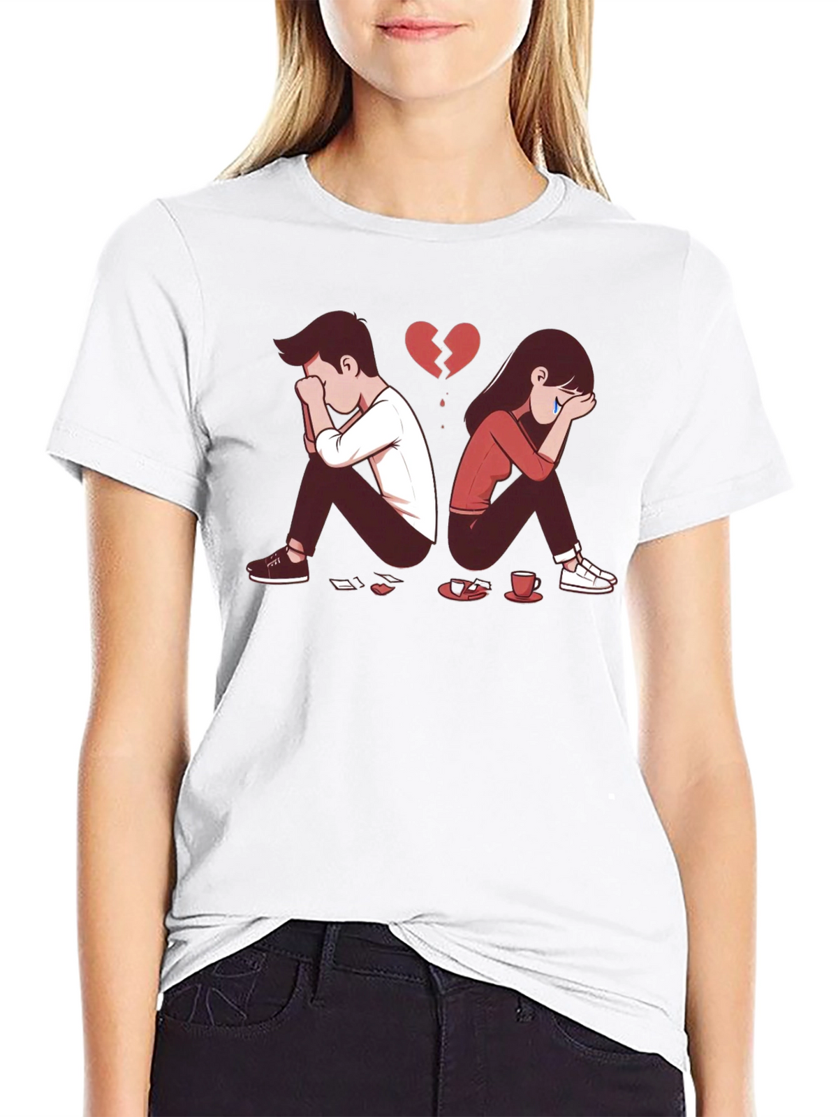 Broken Heart Graphic T-Shirt