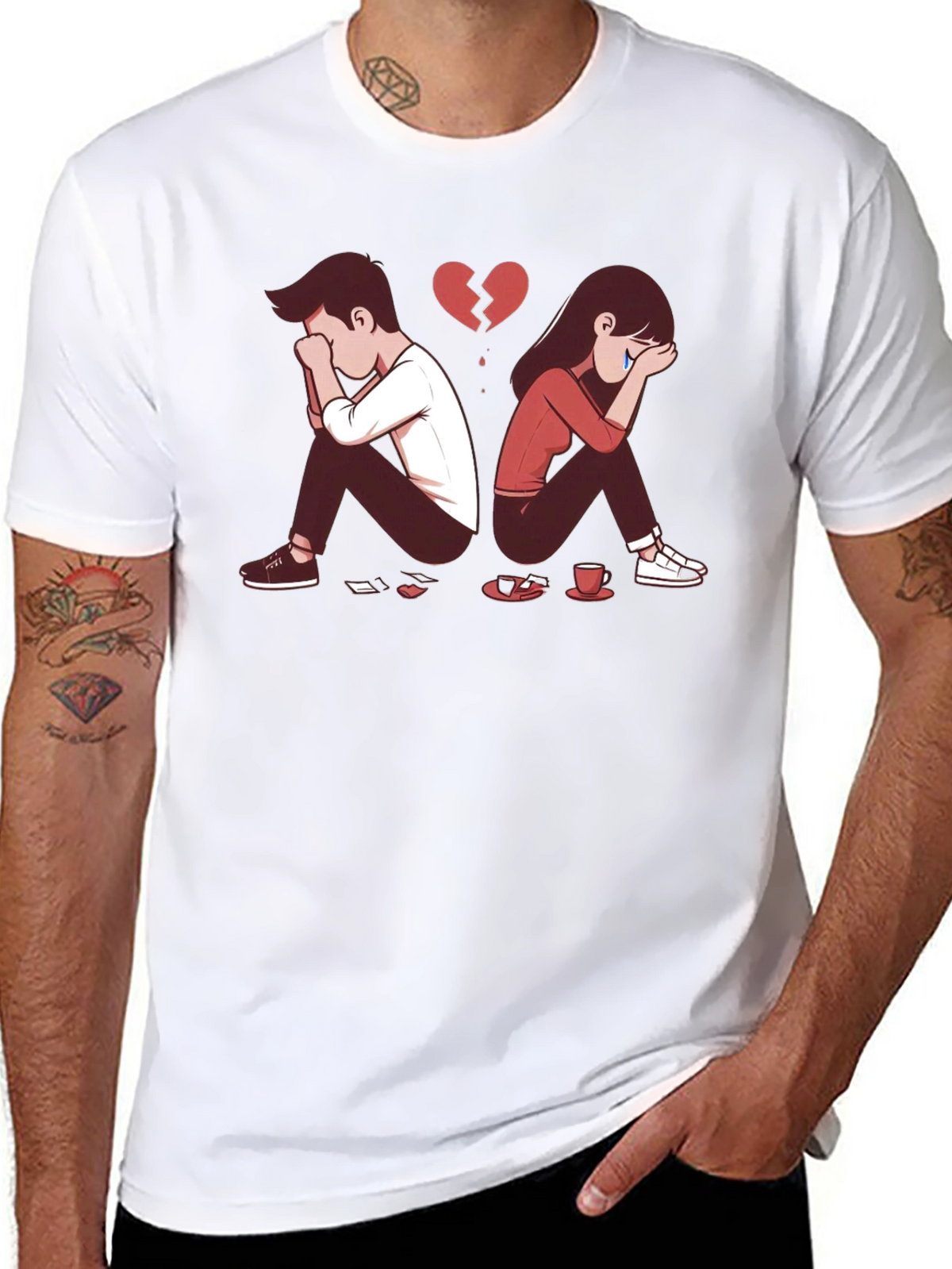 Broken Heart Graphic T-Shirt