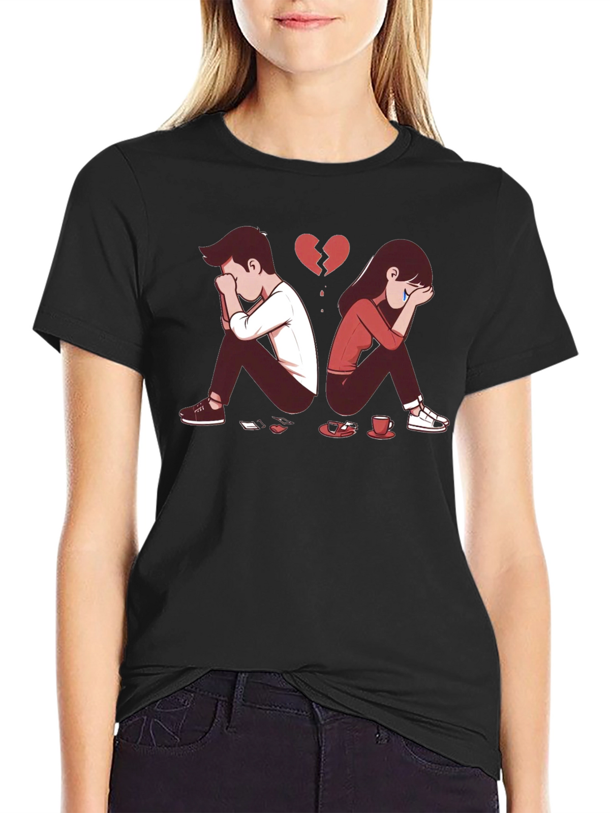 Broken Heart Graphic T-Shirt