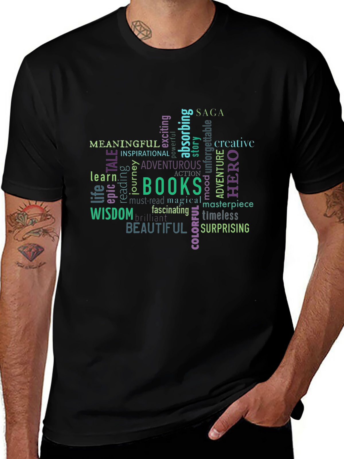 Meaningful Books Word Art T-Shirt
