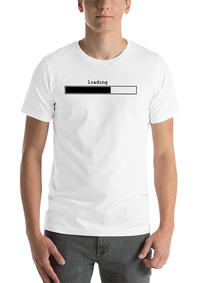 Loading Bar Black T-Shirt | Casual Gamer Tee