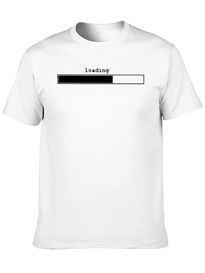 Loading Bar Black T-Shirt | Casual Gamer Tee