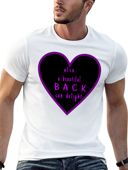 Beautiful Back Graphic Tee - Unisex Black Cotton T-Shirt