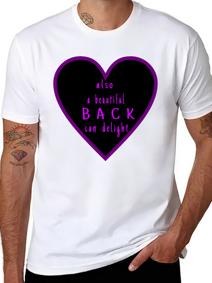 Beautiful Back Graphic Tee - Unisex Black Cotton T-Shirt