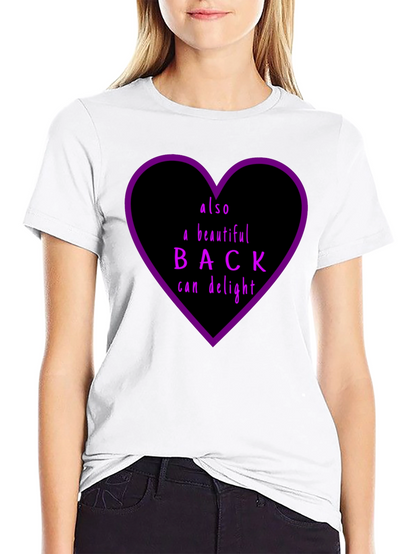 Beautiful Back Graphic Tee - Unisex Black Cotton T-Shirt