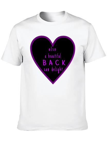 Beautiful Back Graphic Tee - Unisex Black Cotton T-Shirt