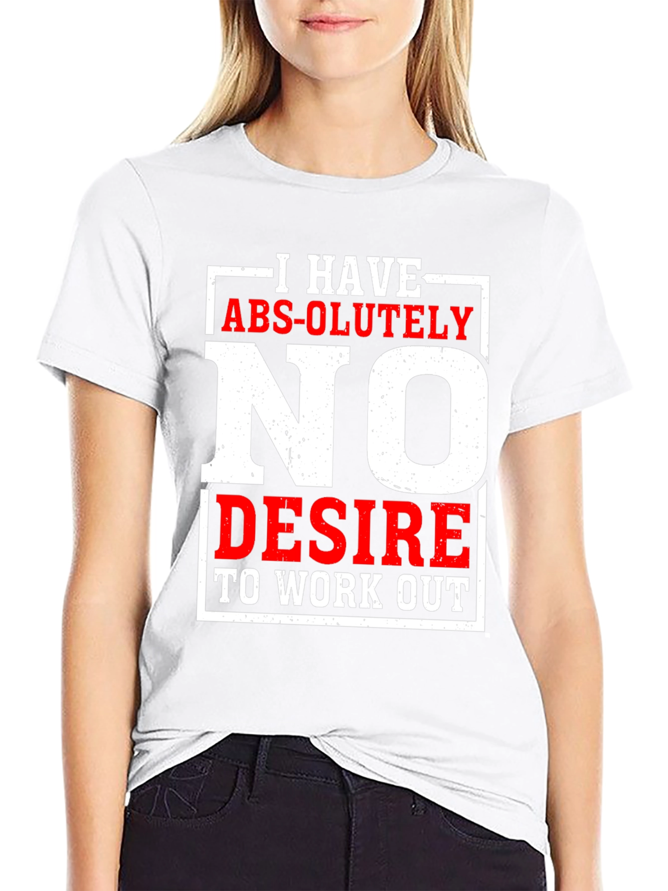 Funny No Desire To Work Out Graphic T-Shirt