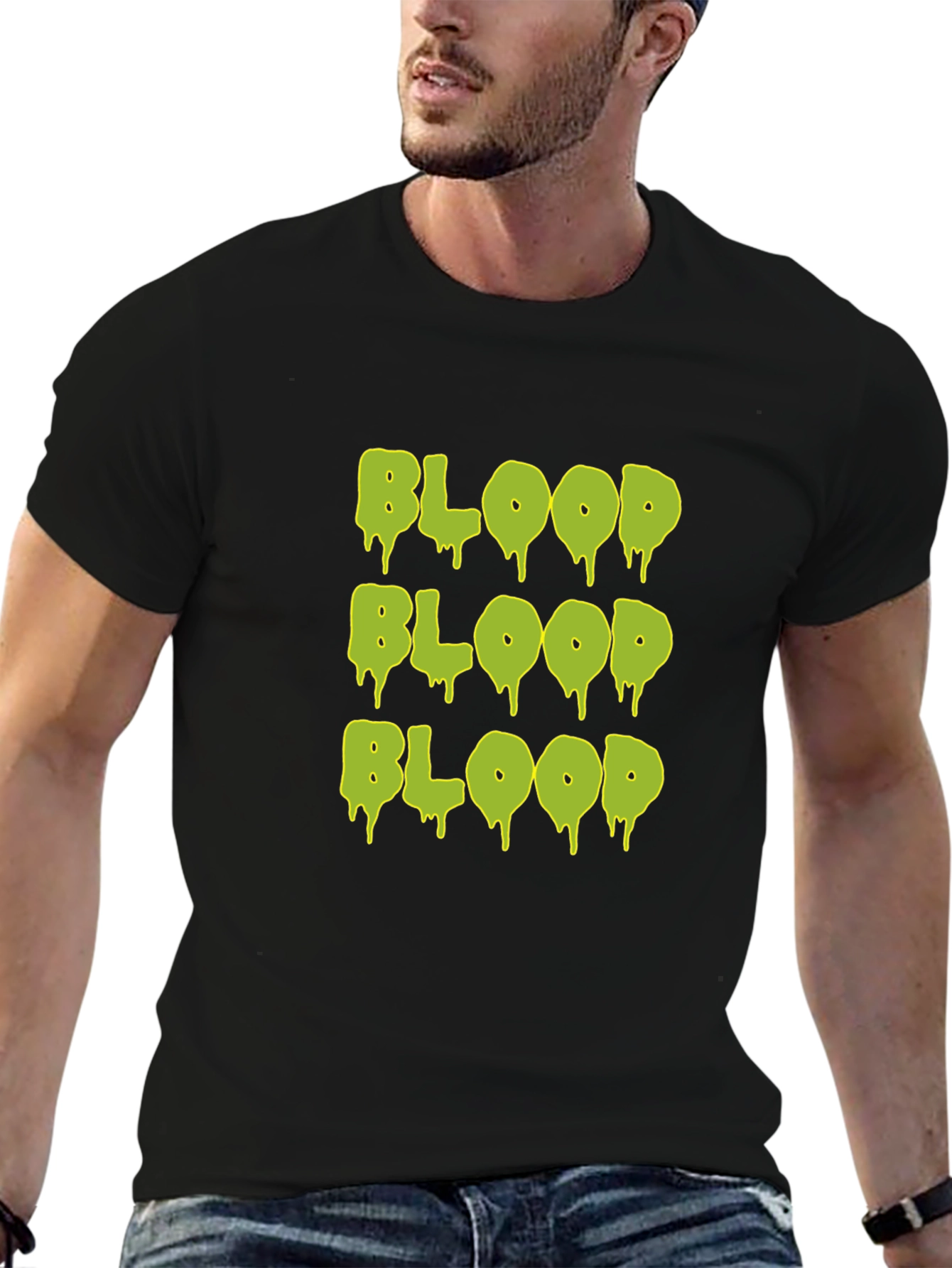 Glow Blood Graphic T-Shirt - Mens Black Tee