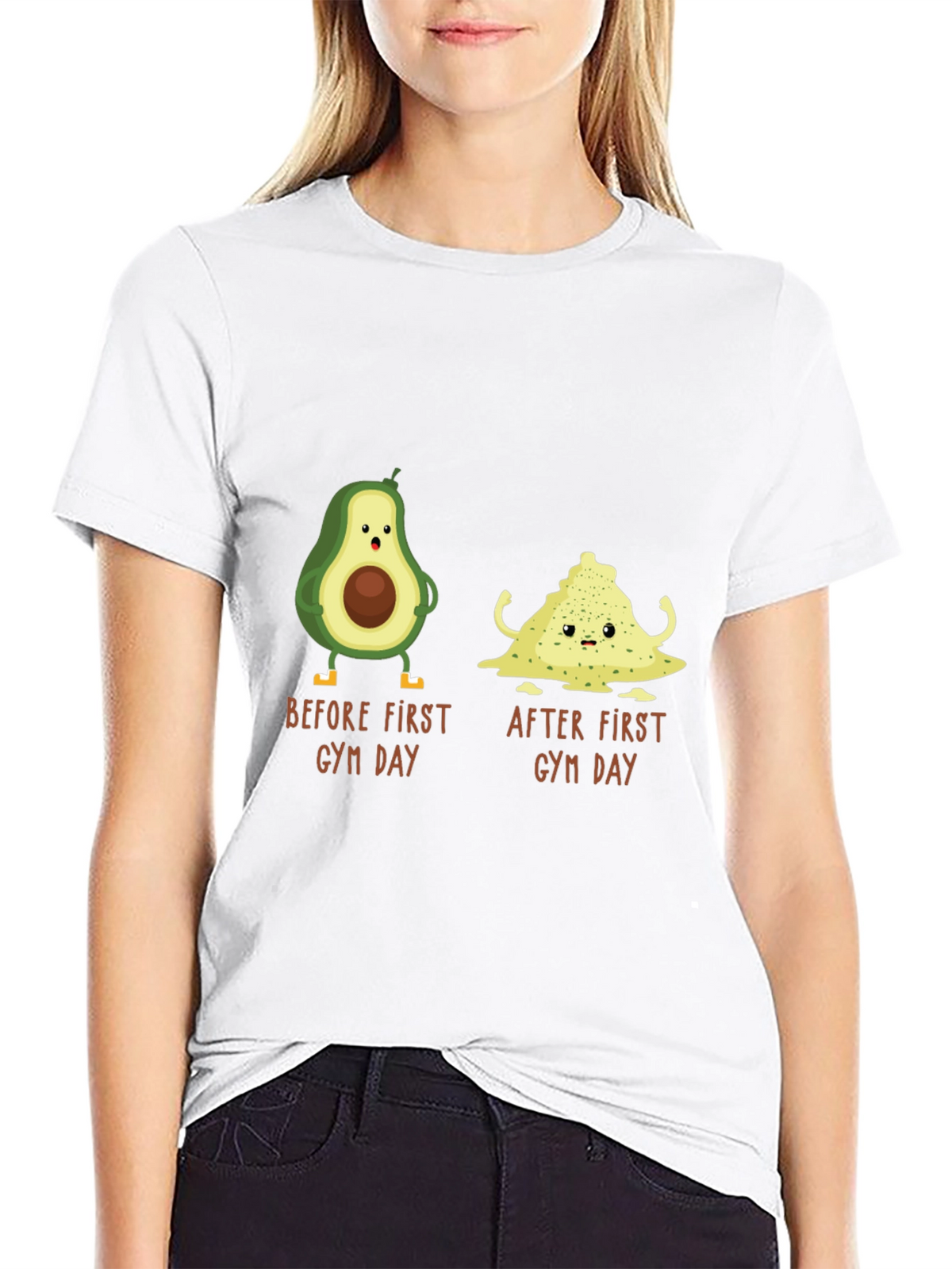 Avocado Gym Day T-Shirt - Funny Workout Tee