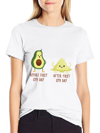 Avocado Gym Day T-Shirt - Funny Workout Tee