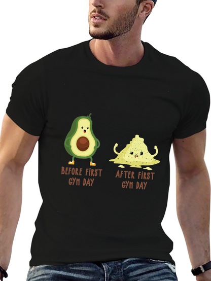Avocado Gym Day T-Shirt - Funny Workout Tee