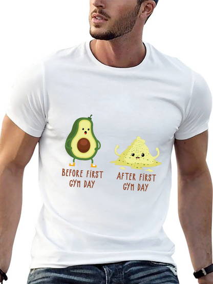 Avocado Gym Day T-Shirt - Funny Workout Tee