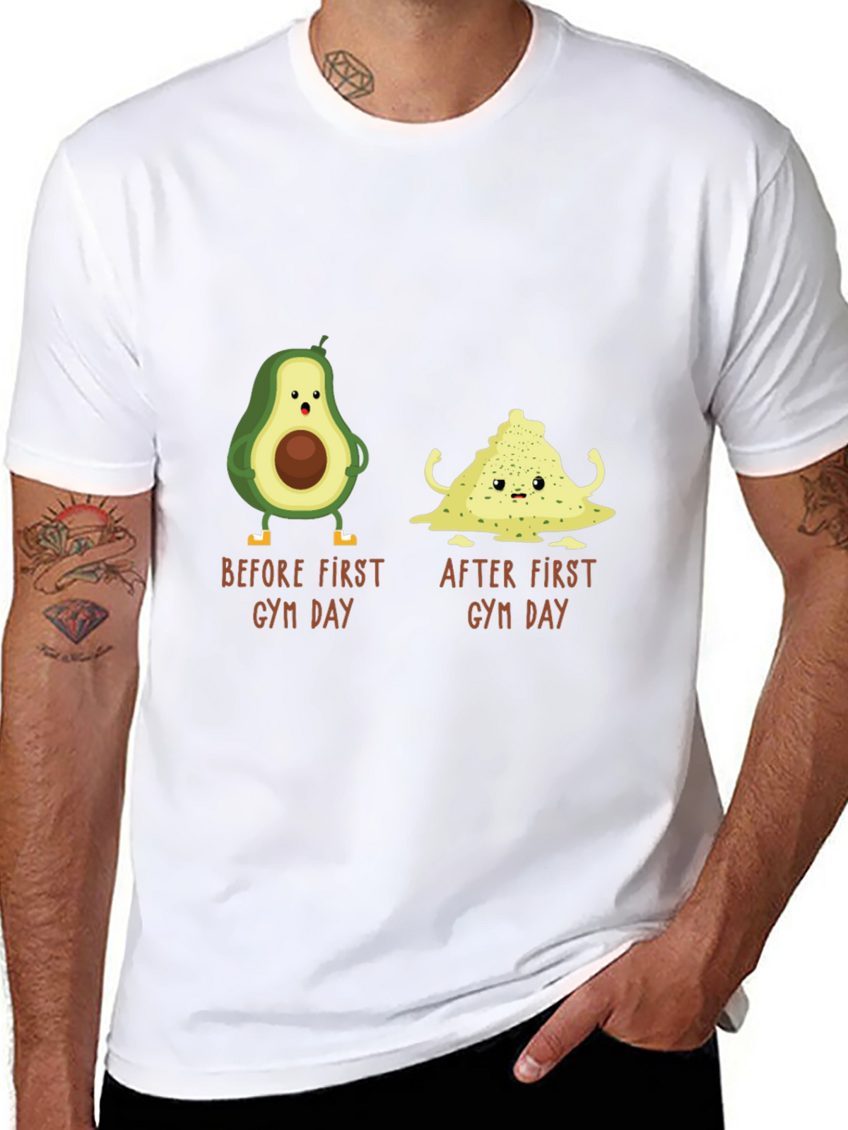 Avocado Gym Day T-Shirt - Funny Workout Tee