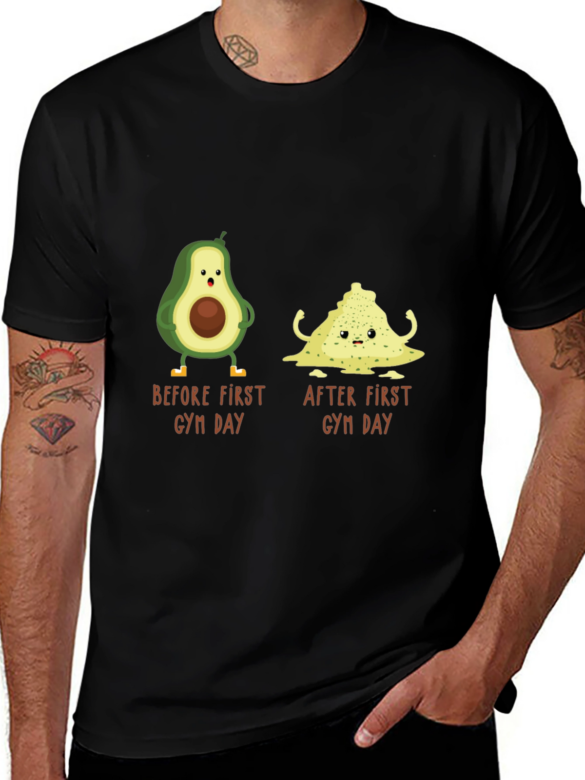 Avocado Gym Day T-Shirt - Funny Workout Tee