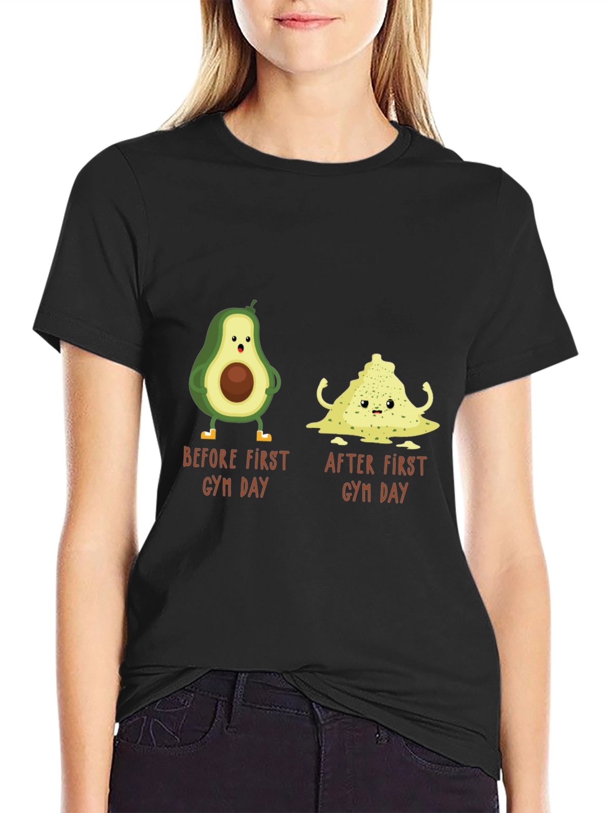Avocado Gym Day T-Shirt - Funny Workout Tee